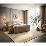 Modern Living Postelja Z Vzmetnico Sontje, Rjavosiva, 160x200 | Shoptok.si