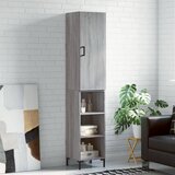 vidaXL Visoka komoda siva sonome 34 5x34x180 cm od konstruiranog drva Cijene