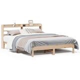vidaXL Posteljni okvir brez vzmetnice 135x190 cm trdna borovina | Shoptok.si