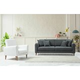 Atelier Del Sofa sare 3+1 - dark grey, ares white dark greyares white sofa set Cene