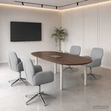  Okretne radne stolice 4 kom. 54 x 58 x 90 cm Svjetlosiva | shoptok.hr