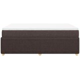  Krevet s oprugama i madracem tamnosmeđi 140 x 190 cm od tkanine | shoptok.hr