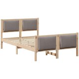  Okvir za krevet Sivo-smeđa 120 x 200 cm tkanina | shoptok.hr
