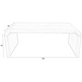 Zuiver Klubska mizica v hrastovem dekorju v naravni barvi 60x120 cm Brave – | Shoptok.si