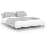 Maison Chic Posteljni okvir - Dvoposteljna postelja - Zakonska postelja visok sijaj bel 200x200 cm inženirski les-J5647, (21770458) | Shoptok.si