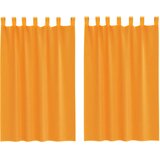 vidaXL Voile zavese z zankami 2 kosa oranžne 140x175 cm, (5000298028) Cene
