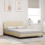 vidaXL Okvir kreveta bez madraca krem 120 x 200 cm od tkanine | shoptok.hr