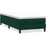 Box Spring krevet bez madraca tamnozeleni 100x210 cm samt | Eponuda.com