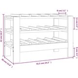  Stalak za vino 61,5x30x42 cm od masivne borovine | shoptok.hr