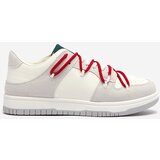 Resti White and gray women's sports sneakers with red laces Olierinc - Footwear | shoptok.hr