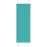 vidaXL Plisirana žaluzija petrolejno zelena 45x100 cm, širina blaga 44,4 cm, poliester, (5000298290) | Shoptok.si