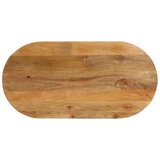 Stolna ploča 90 x 40 x 3,8 cm ovalna od masivnog drva manga | shoptok.hr