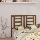  Posteljno vzglavje medeno rjavo 126x4x100 cm trdna borovina, (20645431) | Shoptok.si