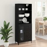  Highboard Crni hrast 69,5 x 34 x 180 cm Konstruirano drvo | shoptok.hr