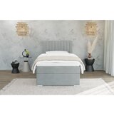 Ropez Svetlo siva oblazinjena postelja s prostorom za shranjevanje z letvenim dnom 90x200 cm Bunny – | Shoptok.si