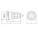  utikač uko-uto bemis IP44 32A 3P+E+N 380V BC1-3505-2011 | Eponuda.com