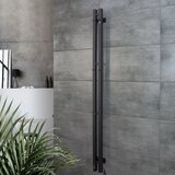  Električni sušač peškira SILOUETTE 106W sa termostatom 150x9 cm crna desna | Eponuda.com
