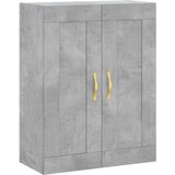 vidaXL Visoka komoda siva betona 69 5x34x180 cm od konstruiranog drva | shoptok.hr