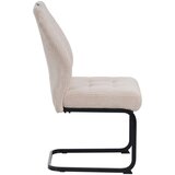 CARRYHOME NIHAJNI STOL, kovina, tekstil črna, bež | Shoptok.si