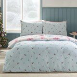 Catherine Lansfield Rožnata posteljnina za zakonsko posteljo 200x200 cm Bows And Bells – | Shoptok.si