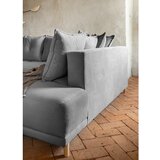 Miuform Siva sklopiva kutna garnitura od samta (s desnim kutom) Lazy Lukka – | shoptok.hr
