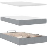 vidaXL okvir za krevet s madraca svjetlosivi 120x190 cm od tkanine | shoptok.hr