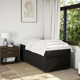 vidaXL Box spring postelja z vzmetnico črn 90x190 cm blago | Shoptok.si