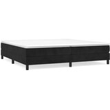  s oprugama i madracem crni 200x200 cm baršunasti | shoptok.hr