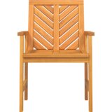  Vrtni set za objed 6 pcs Smeđa Srednja Masivno drvo | shoptok.hr