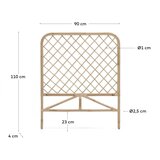 Kave Home Uzglavlje od ratana u prirodnoj boji 90x110 cm Citlalli – | shoptok.hr