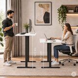  Električni radni stol 120x60 cm, podesiv po visini 72-118 cm, bijeli, ModernHome | shoptok.hr