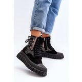 Boto High Top Women's Sneakers on Chunky Platform Black Wonise | Shoptok.si