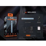 Fenix ecpblck - led punjiva baterijska lampa sa powerbankom (usb), IP68, 1600 lm, do 504 h, crna | Eponuda.com