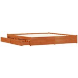  Konstrukcija postelje s predalom Voskast rjav 180 x 200 cm, (5000121448) | Shoptok.si