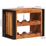  Stalak za vino Smeđa 100 x 45 x 33 cm Čvrsto drvo akacije | shoptok.hr