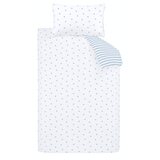 Bianca Bela/modra enojna bombažna otroška posteljnina 135x200 cm Mini Star & Stripes – | Shoptok.si