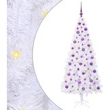  Umjetno božićno drvce s stalakom Bijelo 180 cm PVC i čelik | shoptok.hr