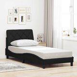 vidaXL Okvir za krevet bez madraca crni 90x190cm od tkanine | shoptok.hr