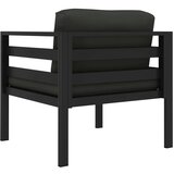 vidaXL Enosed 2 kosa z blazinami aluminij antraciten | Shoptok.si