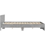 vidaXL Okvir kreveta s uzglavljem boja betona 140x200 cm | shoptok.hr
