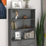 The Living Store Zgornja omarica HAMAR temno siva 85x35x100 cm trdna borovina - Zgornji Del Omarice, (21430834) Cene