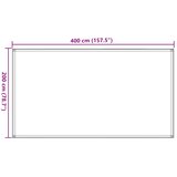  Tepih za šator 200 x 400 cm antracit i bijeli | shoptok.hr