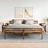  Noćni ormarići 2 kom s 2 ladice dimljeni hrast 40x33x60 cm | Eponuda.com
