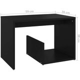  Bočni stolić crni 59 x 36 x 38 cm od iverice | shoptok.hr