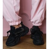 Gemre Black sneakers with chunky sole and rhinestones Albis | Shoptok.si