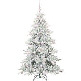 vidaXL Umetno Zložljivo Božično Drevo with LEDs z stojalom 180cm PVC | Shoptok.si