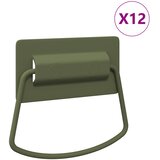  Ručke za ormariće 12 pcs Maslinasto zelena 85 x 45 mm Metal | shoptok.hr