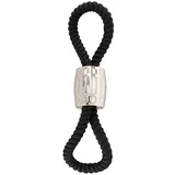 Rebel Heavy Rope Cock Strap with 2 Loops Black