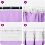 vidaXL Zavese z zavesami 2 pcs Vijolična 245 x 140 cm Poliester | Shoptok.si