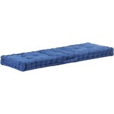 vidaXL Talna sedežna blazina za paleto bombaž 120x40x7 cm svetlo modra, (20655558) | Shoptok.si
